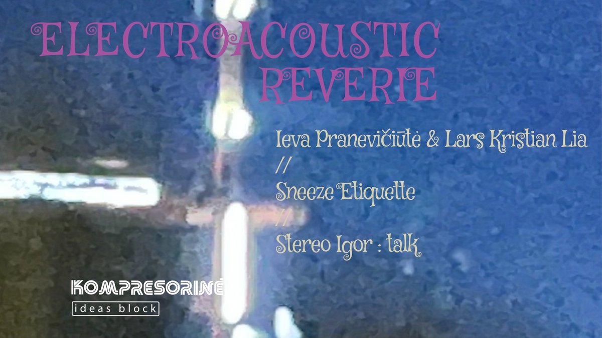 ELECTROACOUSTIC REVERIE // Ieva Praneviciute & Lars Kristian Lia // Sneeze Etiquette // Steroigor