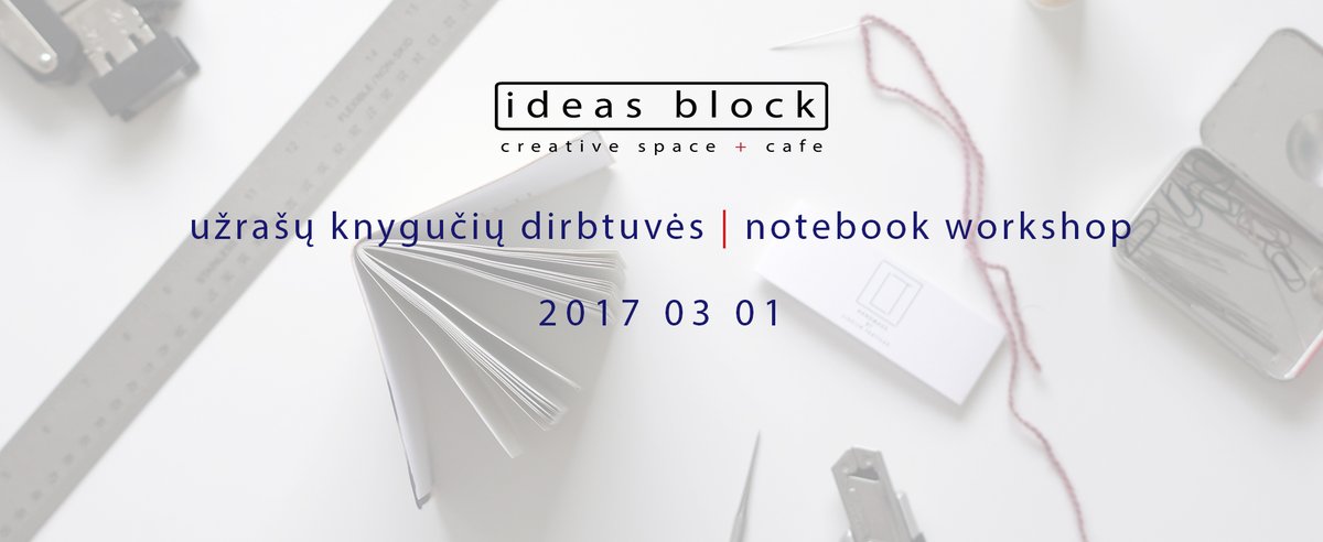 Notebook Workshop with Liucija Textiles
